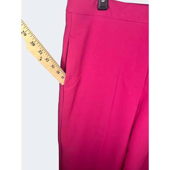 Meg & Margot Colette Cropped Wide-Leg Pink Dress Pants Large - Picture 15 of 16